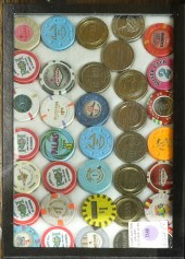 (LOT OF 36) GAMBLING CHIPS (lo