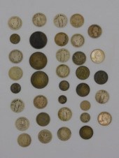 LOT OF 36 SILVER AND OTHER COI