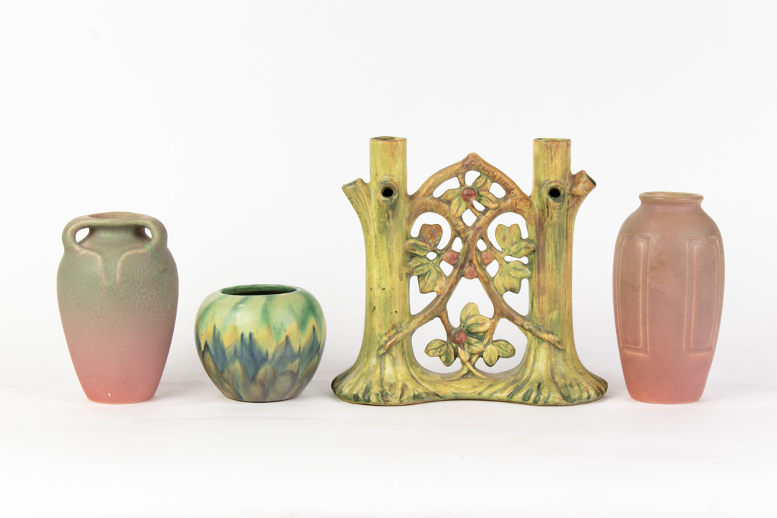(LOT OF 4) AMERICAN ART POTTERY
