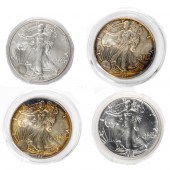 (LOT OF 4) AMERICAN SILVER EAG