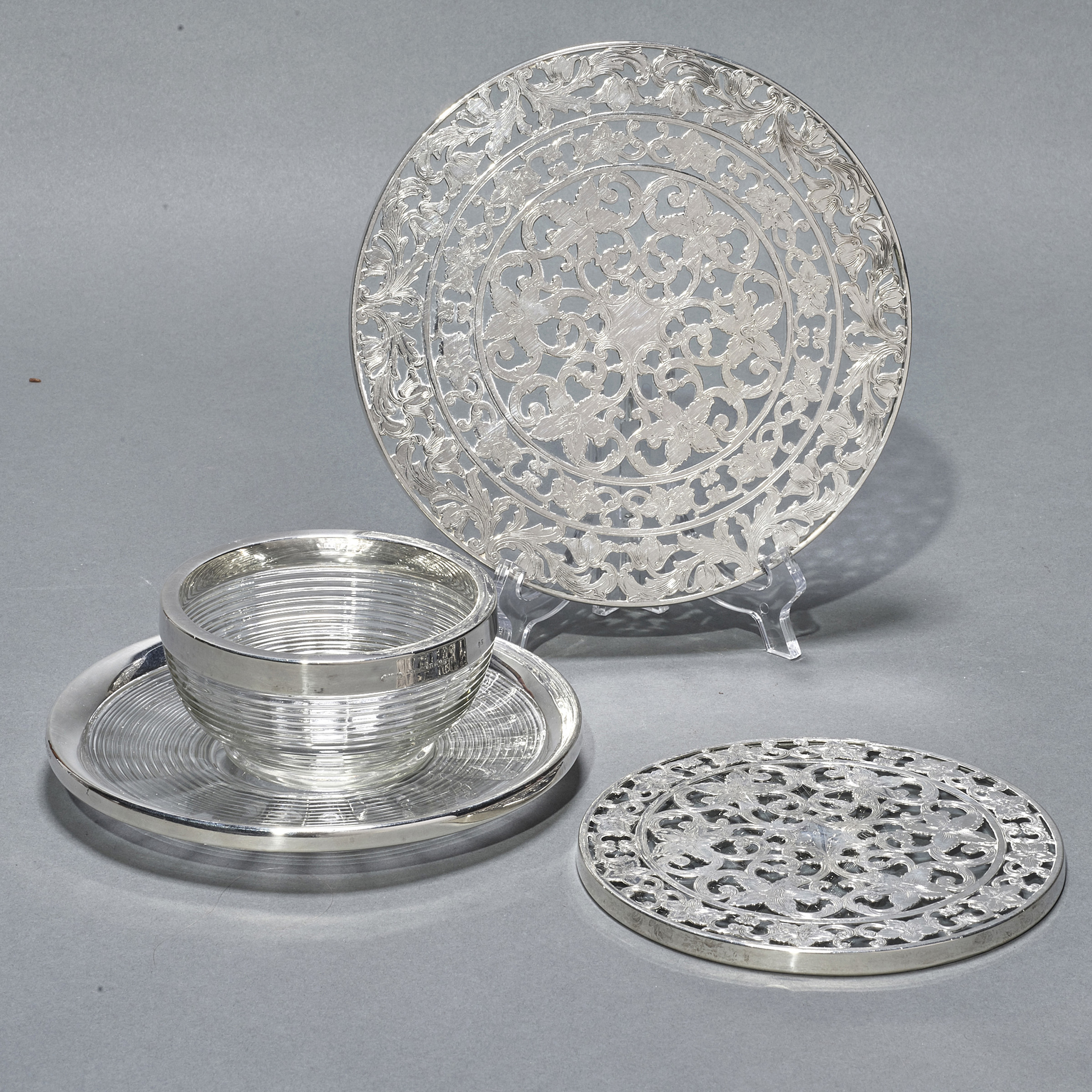(LOT OF 4) ART DECO WATSON STERLING