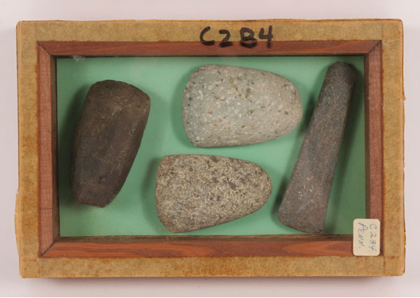 Lot of 4  Artifacts; three celts