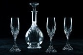 (LOT OF 4) BACCARAT CUT GLASS