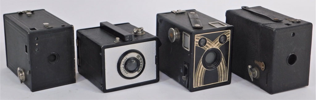 LOT OF 4 BOX CAMERAS #1 Lot of 4