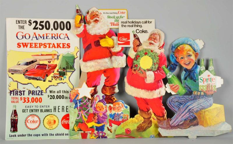 Lot of 4: Cardboard Coca-Cola
