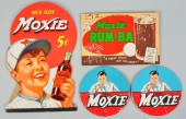 Lot of 4: Cardboard Moxie Sign