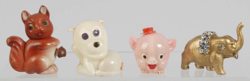 Lot of 4: Celluloid Figural