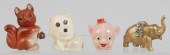 Lot of 4: Celluloid Figural Se