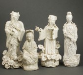 (LOT OF 4) CHINESE BLANC-DE-CH