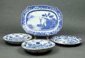 (LOT OF 4) CHINESE EXPORT BLUE