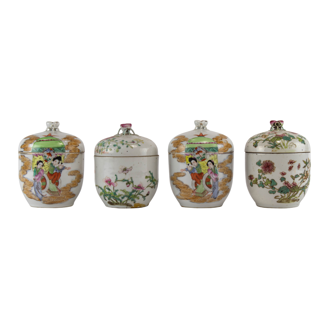 (LOT OF 4) CHINESE FAMILLE ROSE