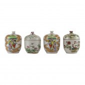 (LOT OF 4) CHINESE FAMILLE ROS