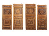 LOT OF 4 CHINESE HAND CARVED P