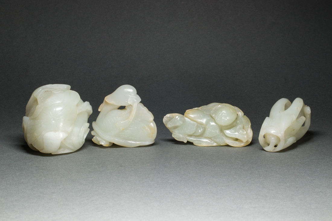(LOT OF 4) CHINESE WHITISH