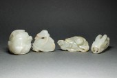 (LOT OF 4) CHINESE WHITISH CEL
