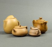 (LOT OF 4) CHINESE YIXING TEAP