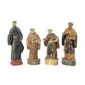 (LOT OF 4) CONTINENTAL CARVED