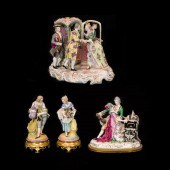 (LOT OF 4) CONTINENTAL PORCELA