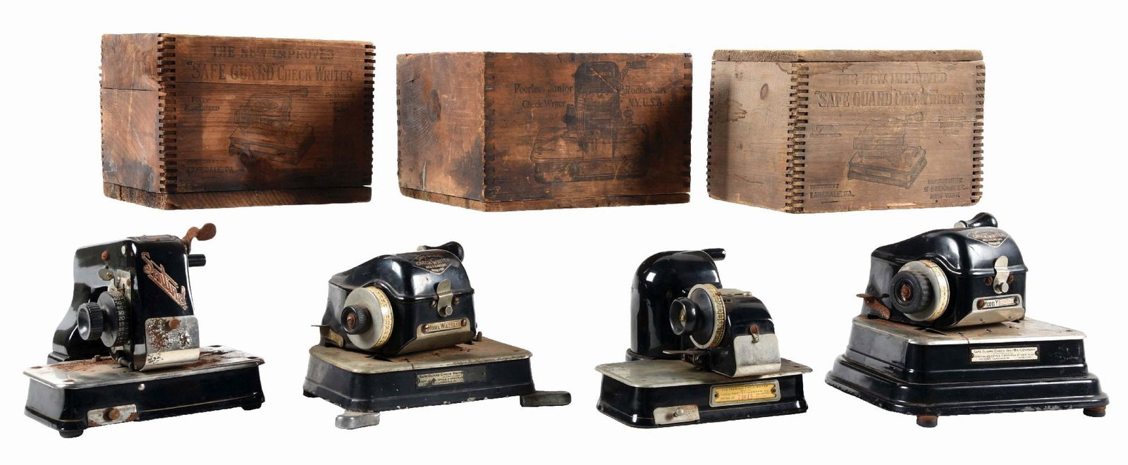 LOT OF 4: EARLY CHECK WRITERS & 3