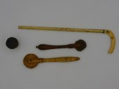 LOT OF (4) EARLY SCRIMSHAW AND