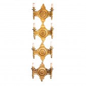 (LOT OF 4) EMPIRE STYLE GILT B