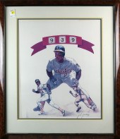 (LOT OF 4) FRAMED BASEBALL MEM