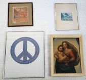 LOT OF 4 FRAMED PRINTSFour var