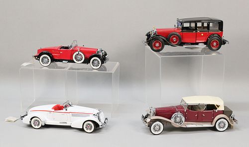 LOT OF 4 FRANKLIN MINT MODEL CARS