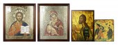 (LOT OF 4) GREEK PAINTED ANGEL