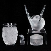 (LOT OF 4) GROUP OF LALIQUE CL