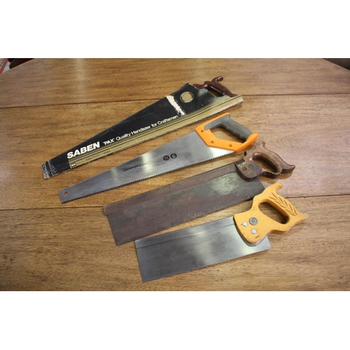 Lot of 4 high quality wood saws