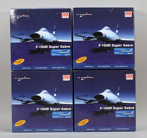LOT OF 4 HM F100D SUPER SABRE MODEL