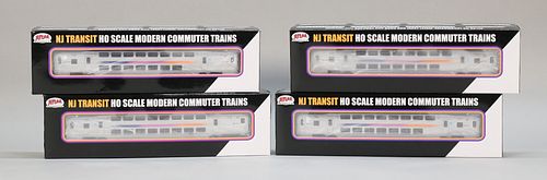 LOT OF 4 HO SCALE MODERN COMMUTER