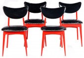 (LOT OF 4) HOLLYWOOD REGENCY S