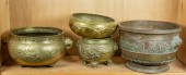 (LOT OF 4) JAPANESE BRONZE CEN