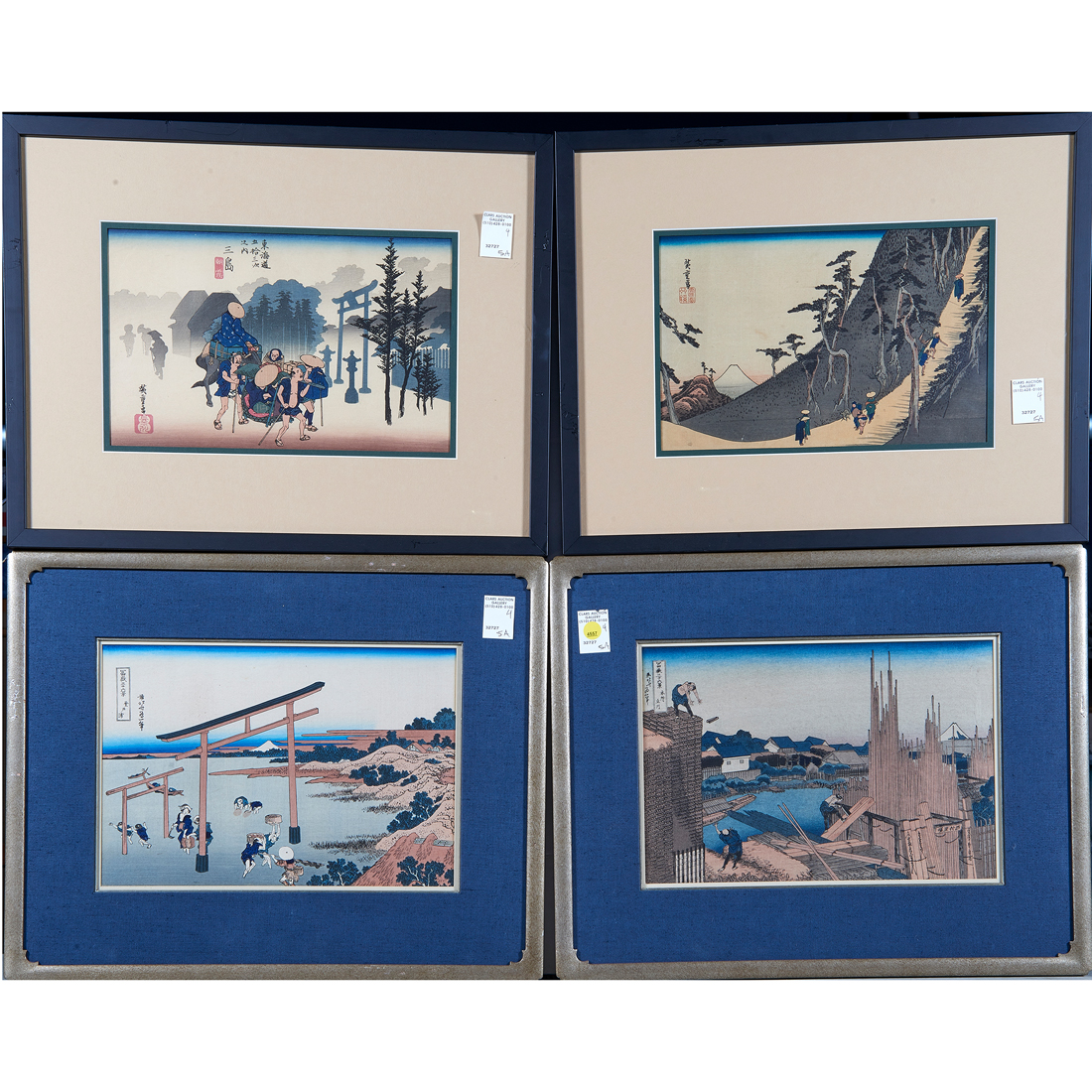 (LOT OF 4) JAPANESE WOODBLOCK
