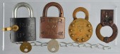 Lot of 4: Locks. <br />
Descr