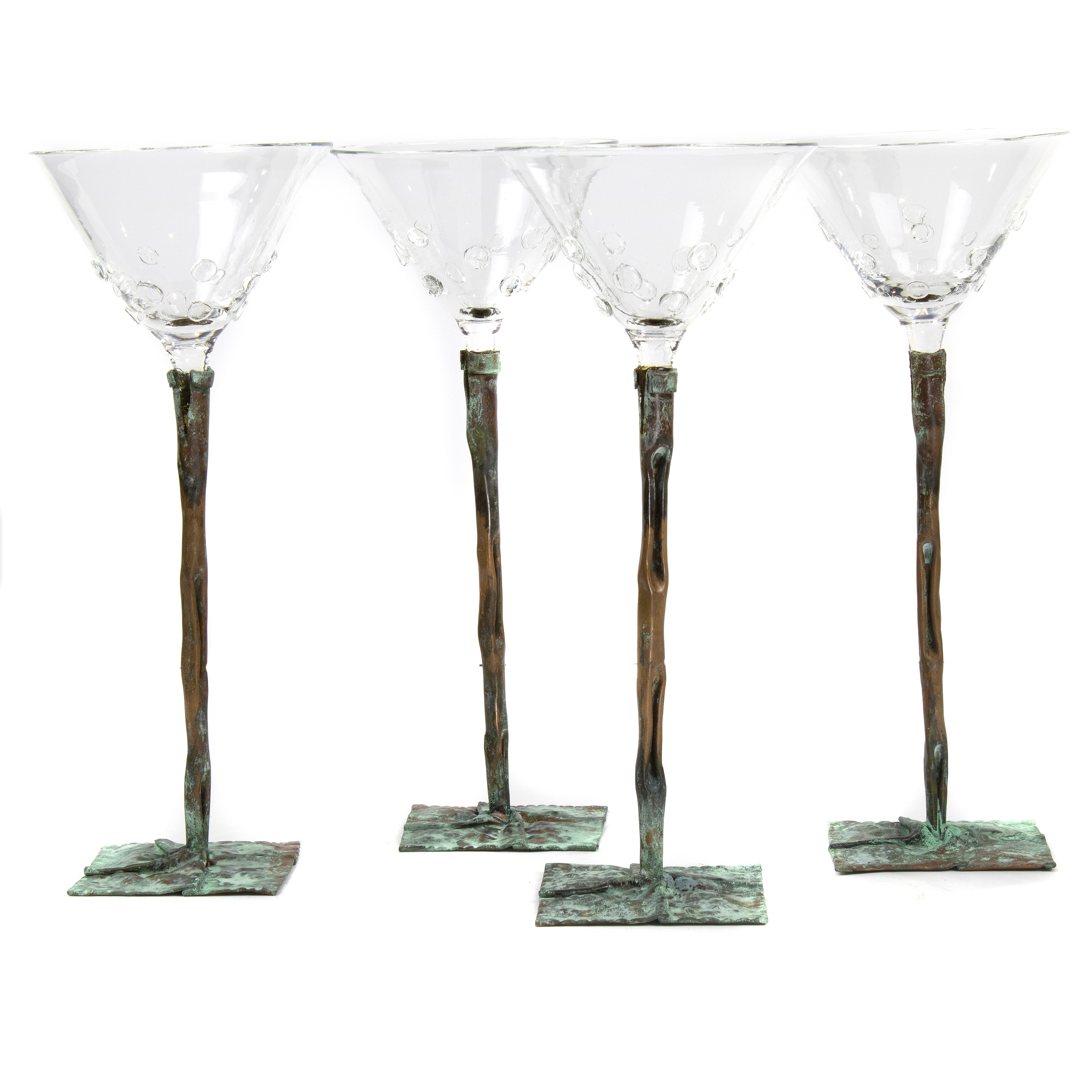 (LOT OF 4)  MARTINI GLASSES BY