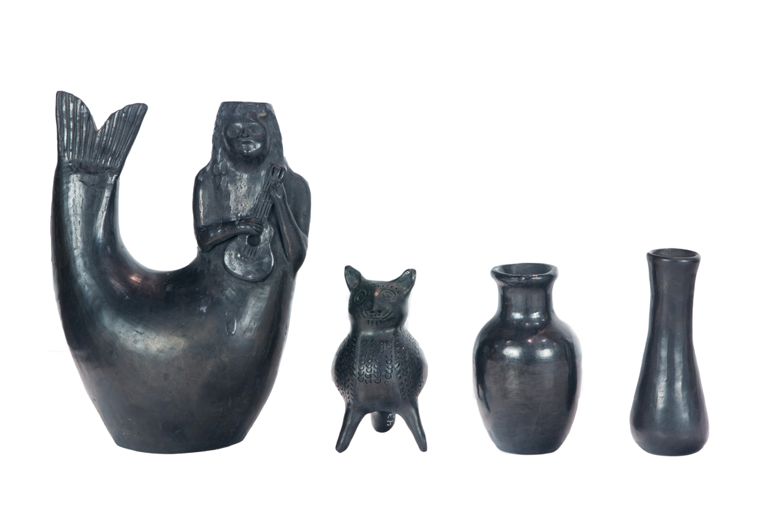 (LOT OF 4) MEXICAN BLACKWARE
