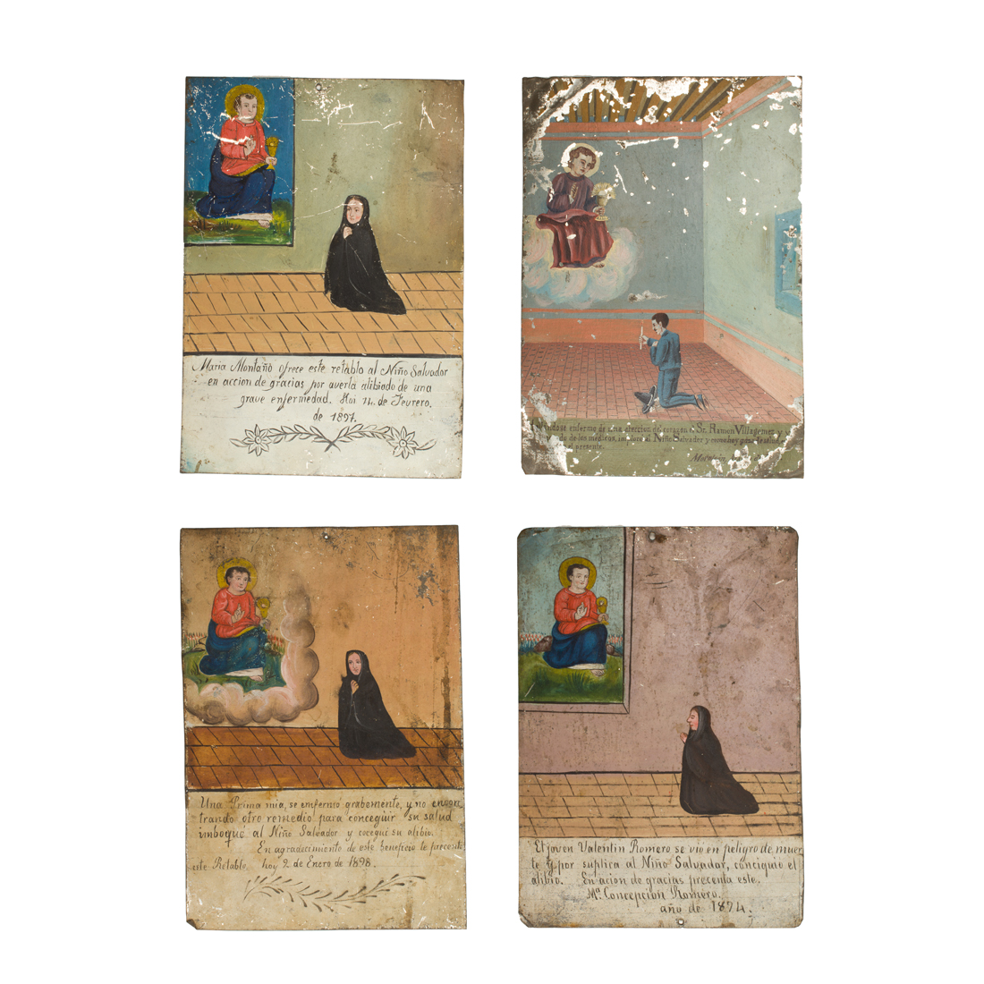 (LOT OF 4) MEXICAN SPANISH COLONIAL