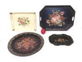 LOT OF 4 MID-CENTURY TOLE PAIN