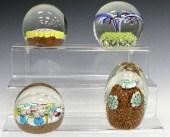 LOT OF 4 MILLEFIORE GLASS BLOW