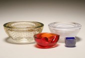 Lot of 4 Murano glass bowls, s