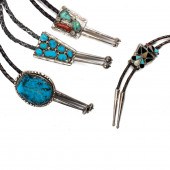 (LOT OF 4) NAVAJO OR ZUNI TURQ
