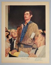 Lot of 4: Norman Rockwell Prin