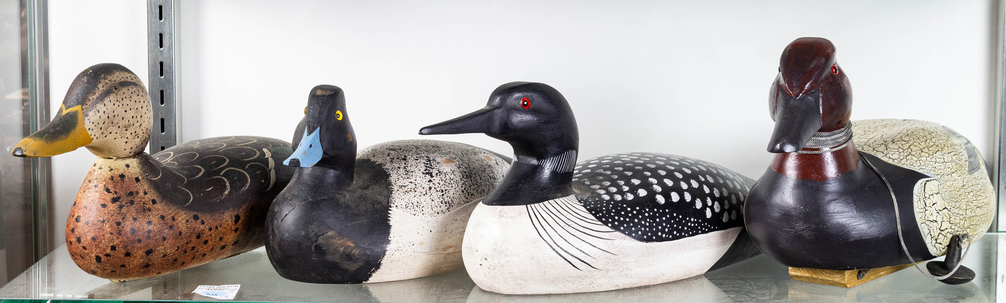 (LOT OF 4) PAINTED DUCK DECOY