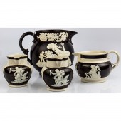 (LOT OF 4) PARIAN RELIEF DECOR