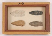 Lot of 4 points; 3 Paleo, (one