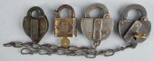 Lot of 4: Railroad Locks. <br