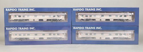 LOT OF 4 RAPIDO TRAINS BUDD MANOR